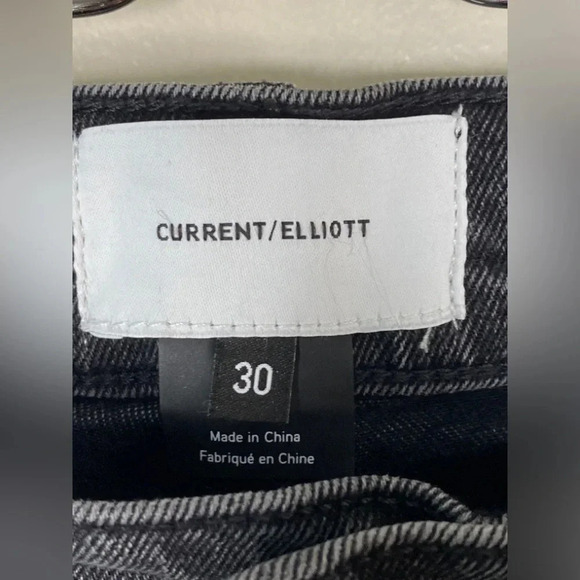 Current/Elliot Straight Leg Release Hem Jeans - Picture 4 of 7